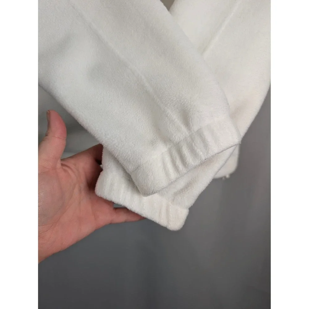 Columbia Benton Springs‎ Fleece Jacket Womens XL White Full Zip Soft